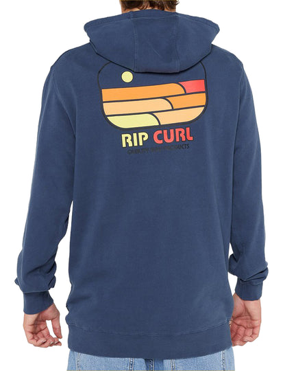 Rip Curl Surf Revival Line Up Pullover Hoody in Light Navy