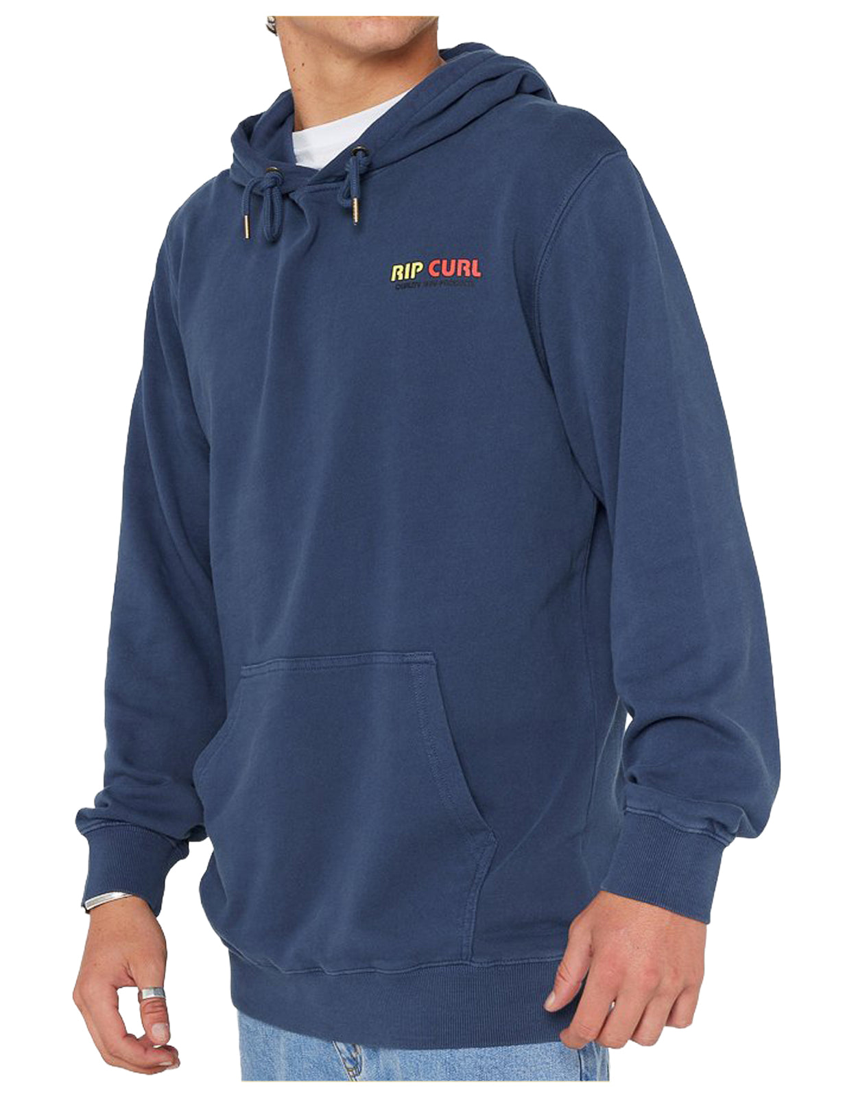 Rip Curl Surf Revival Line Up Pullover Hoody in Light Navy