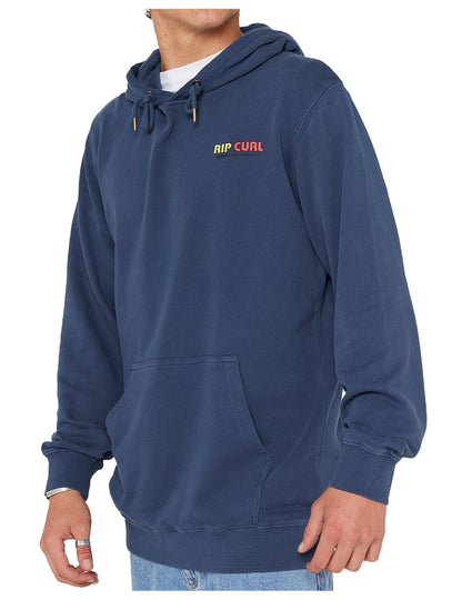 Rip Curl Surf Revival Line Up Pullover Hoody in Light Navy