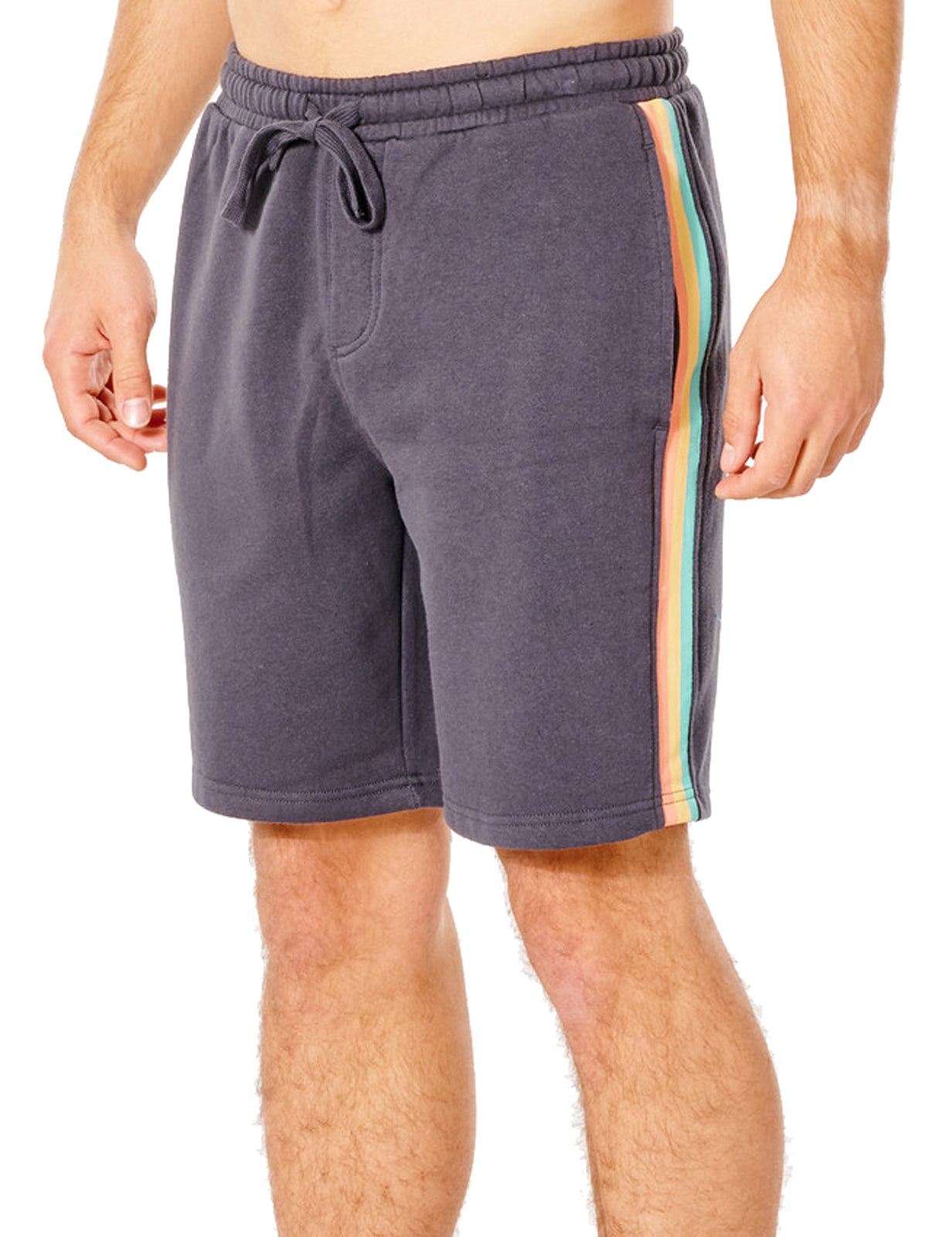 Rip Curl Surf Revival Volley Track Shorts in Washed Black