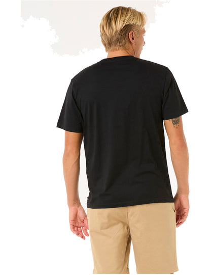 Rip Curl Surf Revival Yo Mumma Short Sleeve T-Shirt in Black