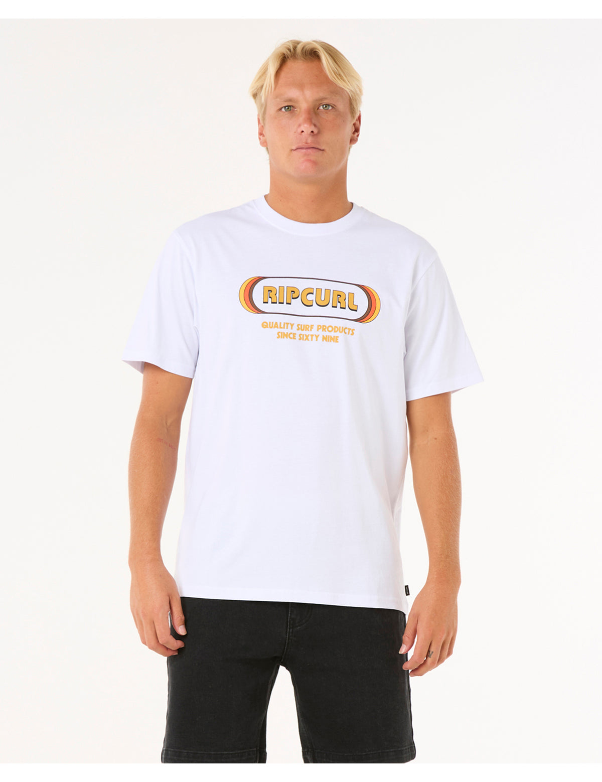Rip Curl Surf Revival Yo Mumma Short Sleeve T-Shirt in White