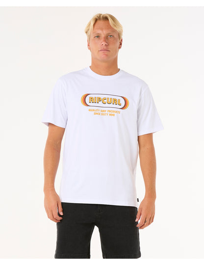 Rip Curl Surf Revival Yo Mumma Short Sleeve T-Shirt in White