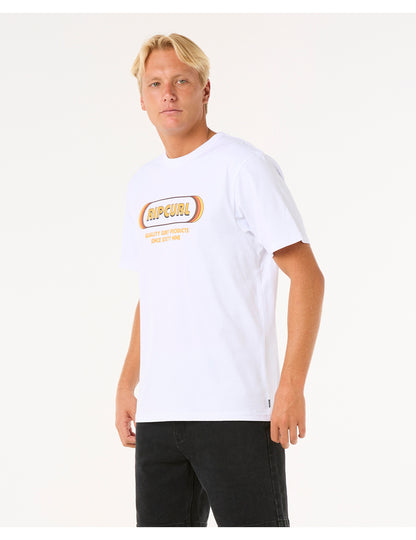 Rip Curl Surf Revival Yo Mumma Short Sleeve T-Shirt in White
