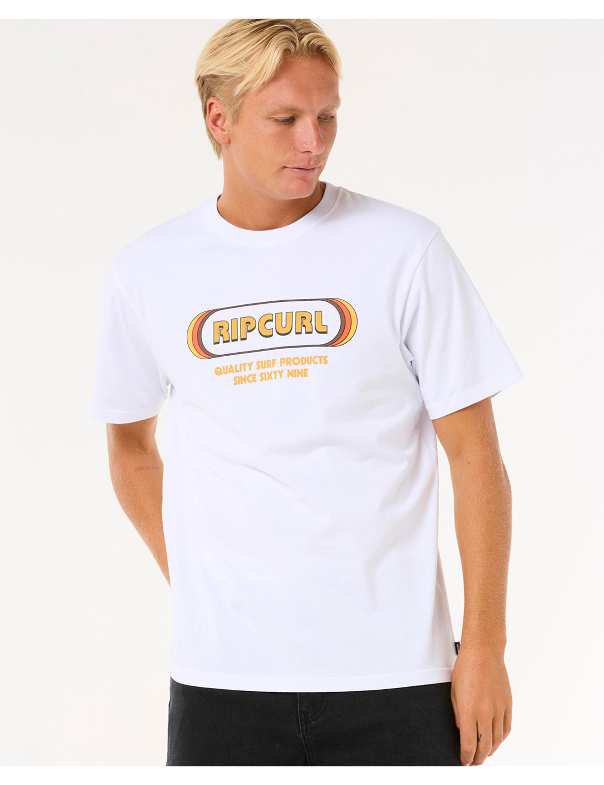 Rip Curl Surf Revival Yo Mumma Short Sleeve T-Shirt in White