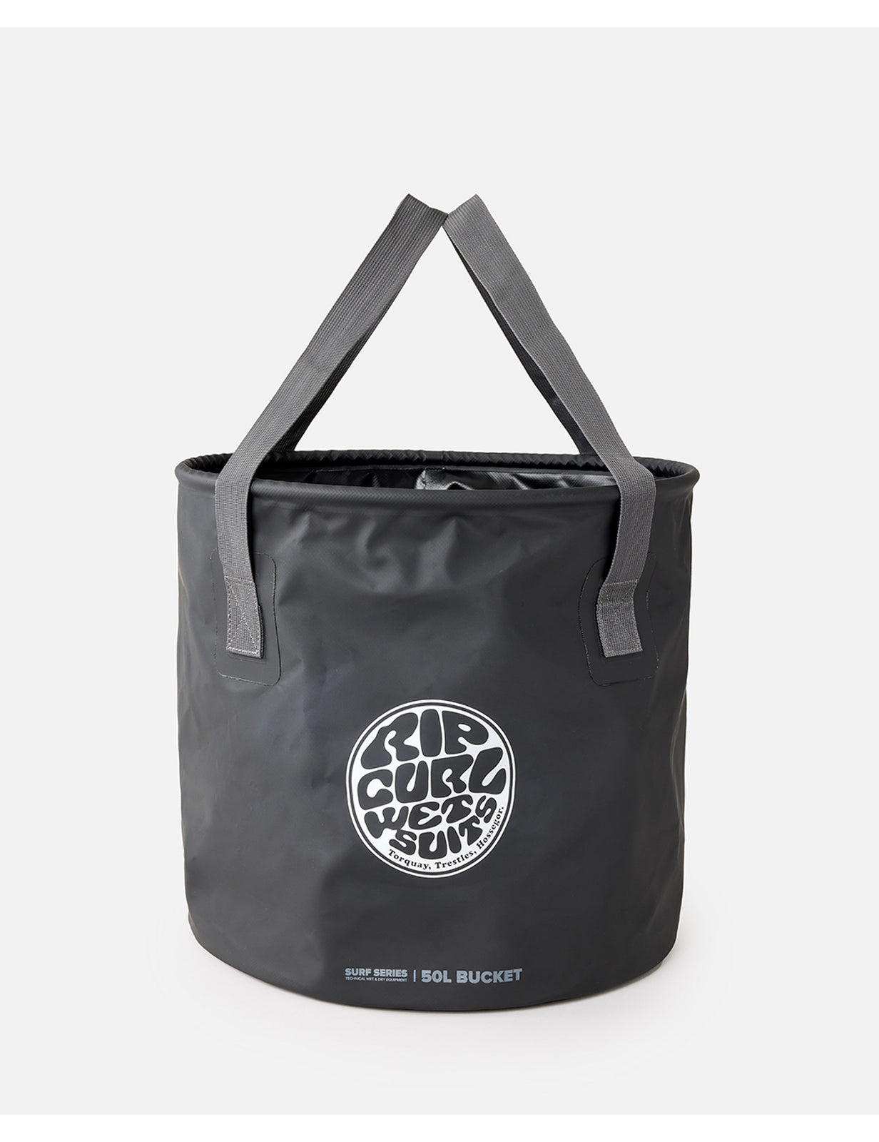 Rip Curl Surf Series 50L Bucket Dry Bag in Black/Grey