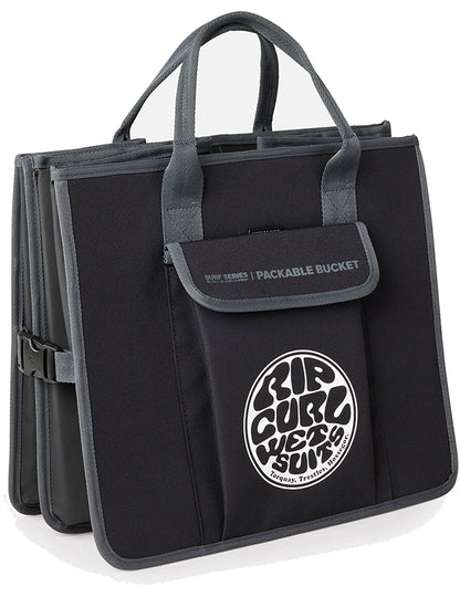 Rip Curl Surf Series Anti-Chaos Bucket Holdall in Black/Grey