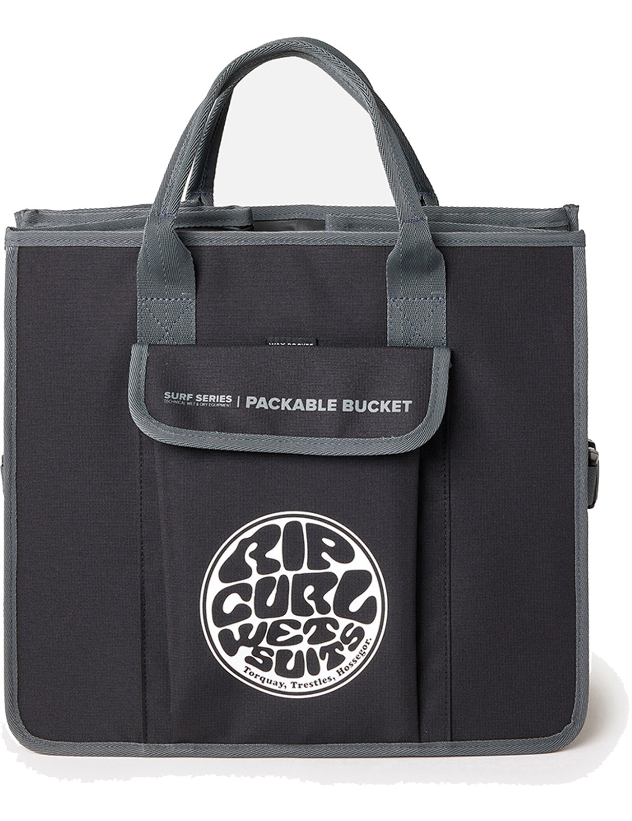 Rip Curl Surf Series Anti-Chaos Bucket Holdall in Black/Grey