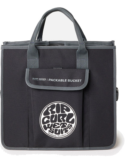 Rip Curl Surf Series Anti-Chaos Bucket Holdall in Black/Grey