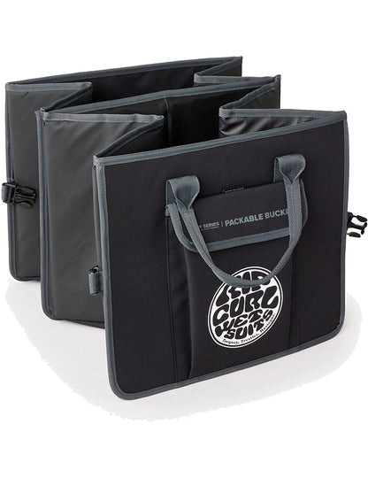 Rip Curl Surf Series Anti-Chaos Bucket Holdall in Black/Grey