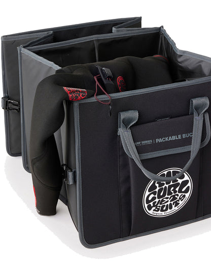 Rip Curl Surf Series Anti-Chaos Bucket Holdall in Black/Grey