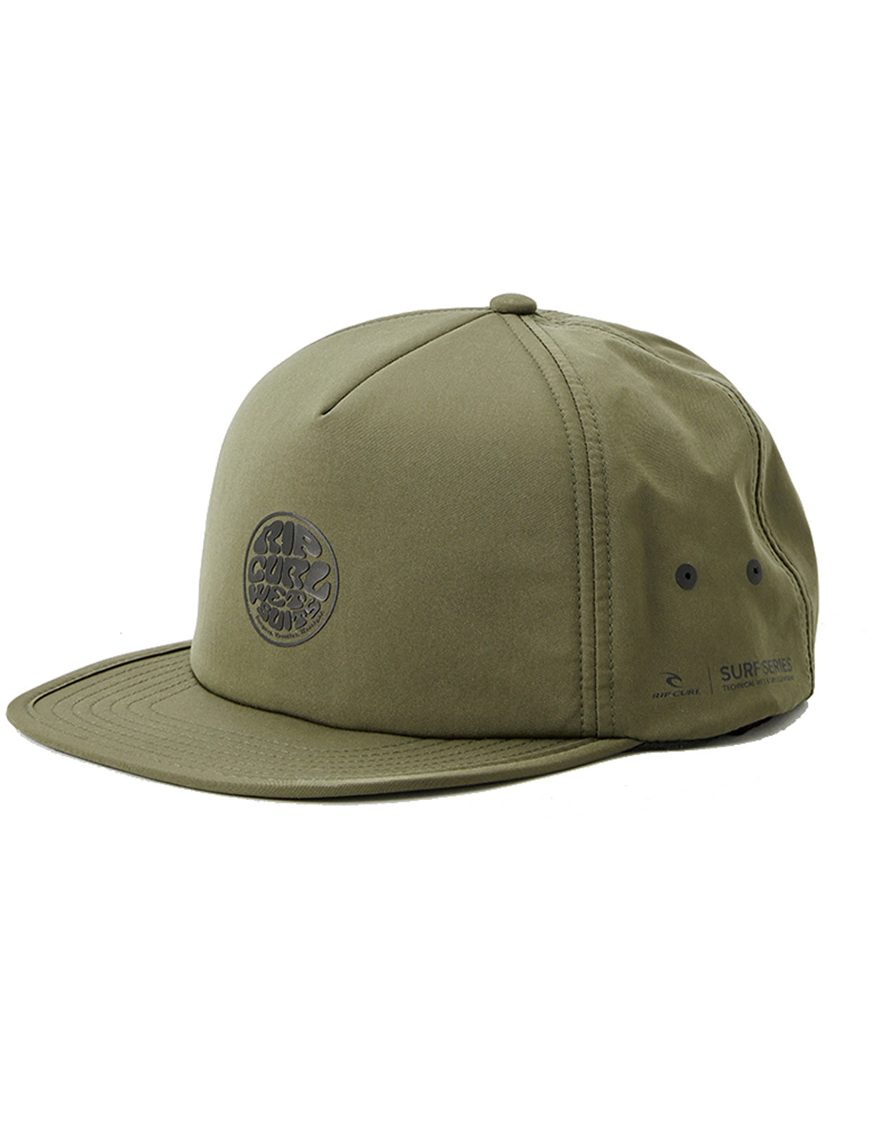 Rip Curl Surf Series Flat Peak Cap in Dark Olive