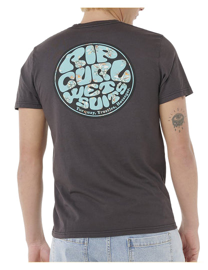 Rip Curl Wettie Passage Icon Short Sleeve T-Shirt in Phantom