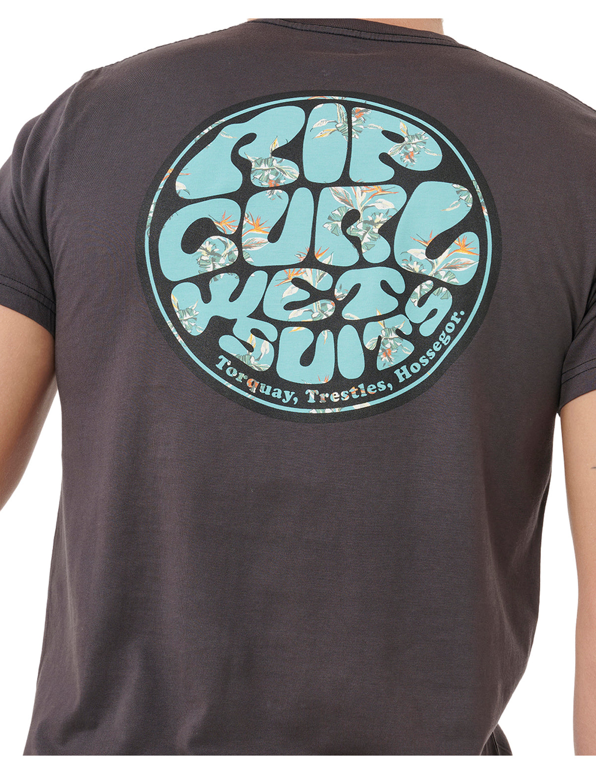 Rip Curl Wettie Passage Icon Short Sleeve T-Shirt in Phantom