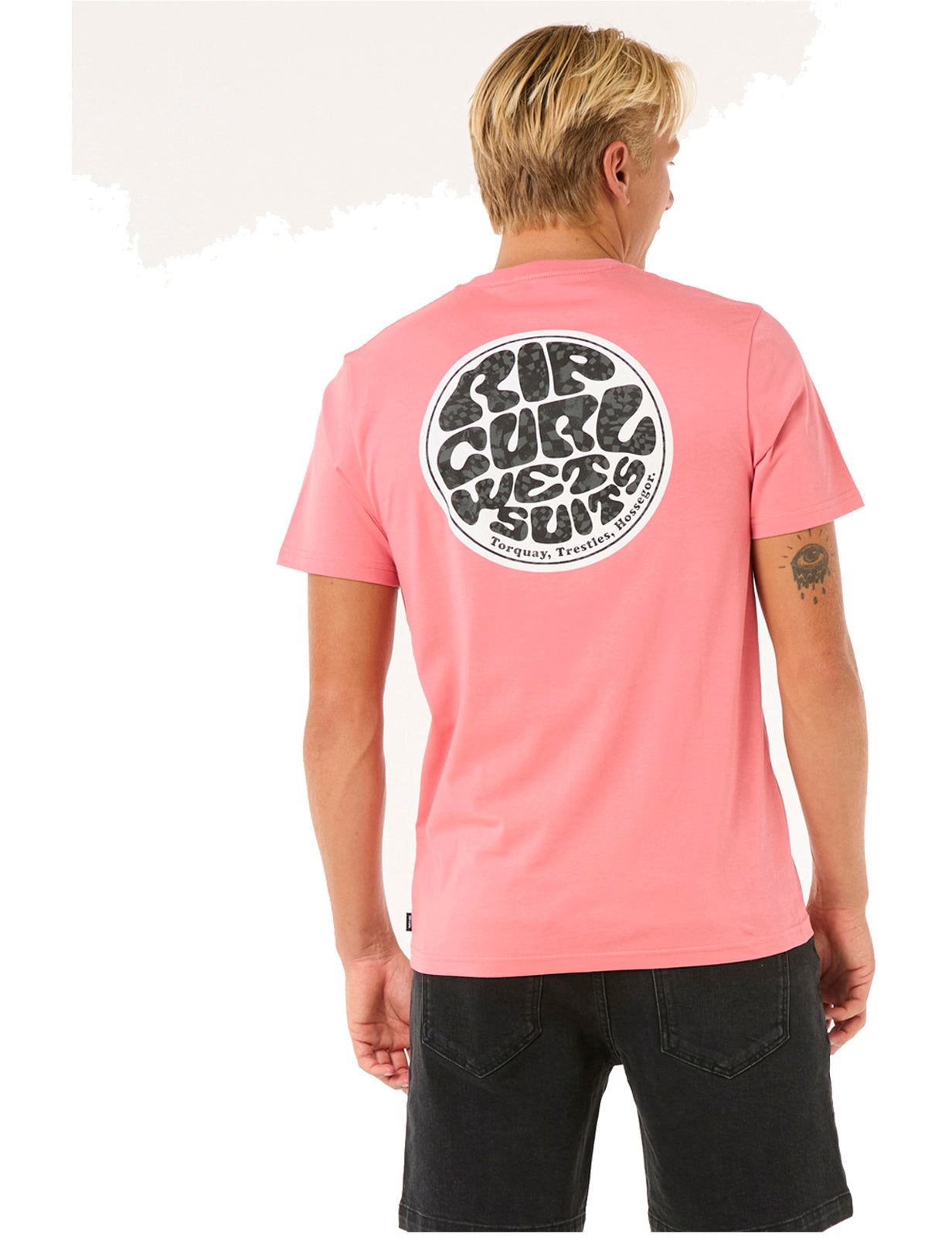 Rip Curl Wettie Passage Icon Short Sleeve T-Shirt in Watermelon