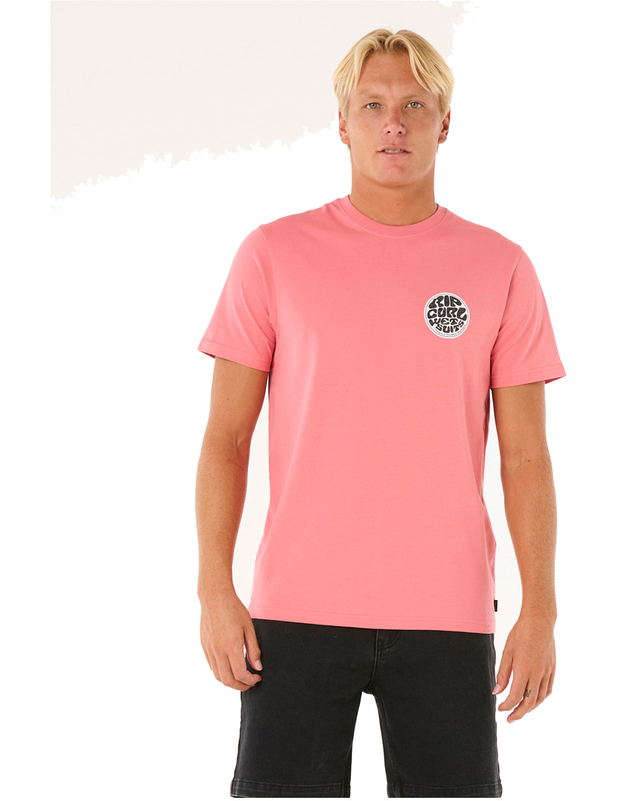 Rip Curl Wettie Passage Icon Short Sleeve T-Shirt in Watermelon