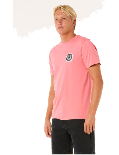 Rip Curl Wettie Passage Icon Short Sleeve T-Shirt in Watermelon
