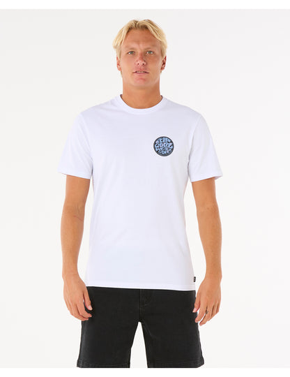 Rip Curl Wettie Passage Icon Short Sleeve T-Shirt in White