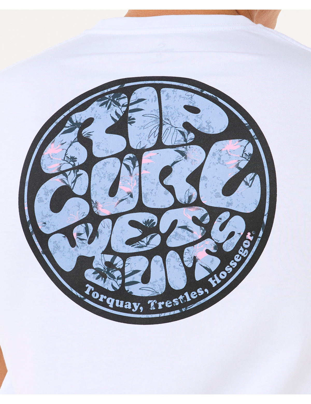 Rip Curl Wettie Passage Icon Short Sleeve T-Shirt in White
