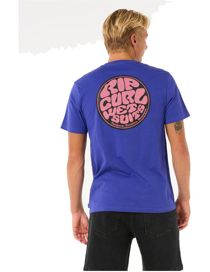 Rip Curl Wettie Passage Icon Short Sleeve T-Shirt in Wild Berry