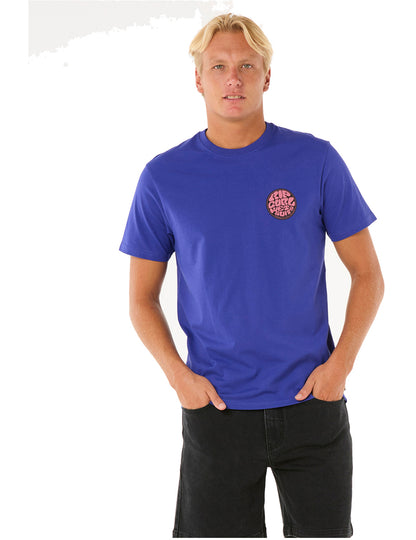 Rip Curl Wettie Passage Icon Short Sleeve T-Shirt in Wild Berry