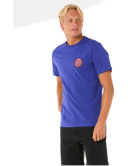 Rip Curl Wettie Passage Icon Short Sleeve T-Shirt in Wild Berry