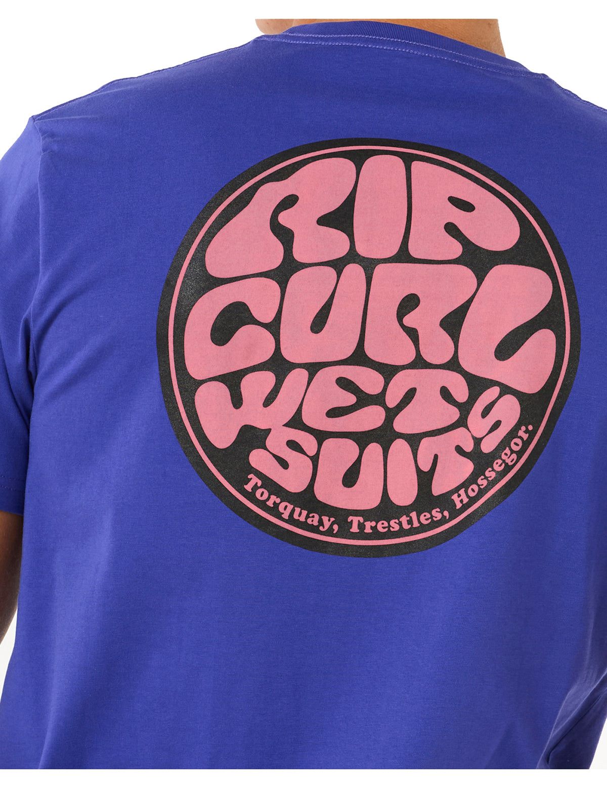 Rip Curl Wettie Passage Icon Short Sleeve T-Shirt in Wild Berry