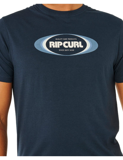 Rip Curl Yo Mumma Short Sleeve T-Shirt in Dark Navy