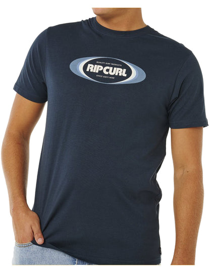 Rip Curl Yo Mumma Short Sleeve T-Shirt in Dark Navy