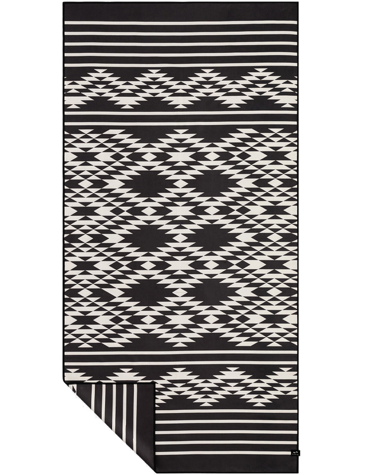 Slowtide Badlands Beach Towel in  Black