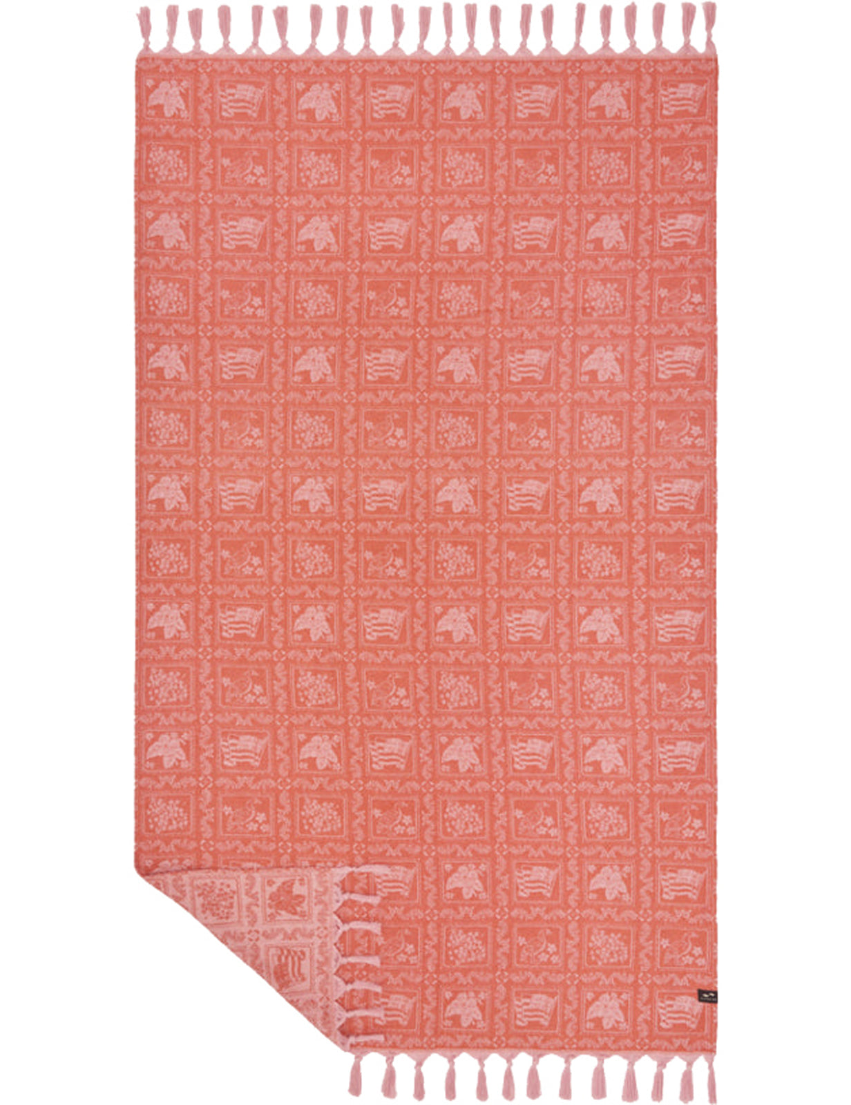 Slowtide Lahaina Turkish Beach Towel in Red