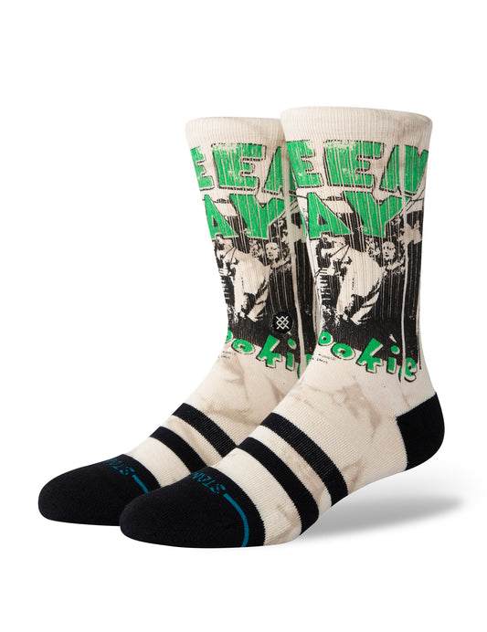 Stance 1994 Green Day Crew Socks in Off White