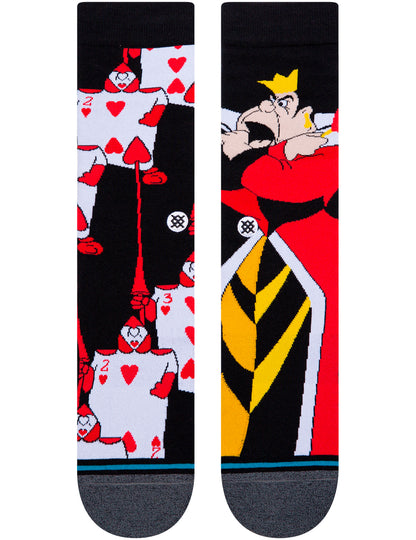 Stance Alice in Wonderland Off With Their Heads Disney Crew Socks in Black