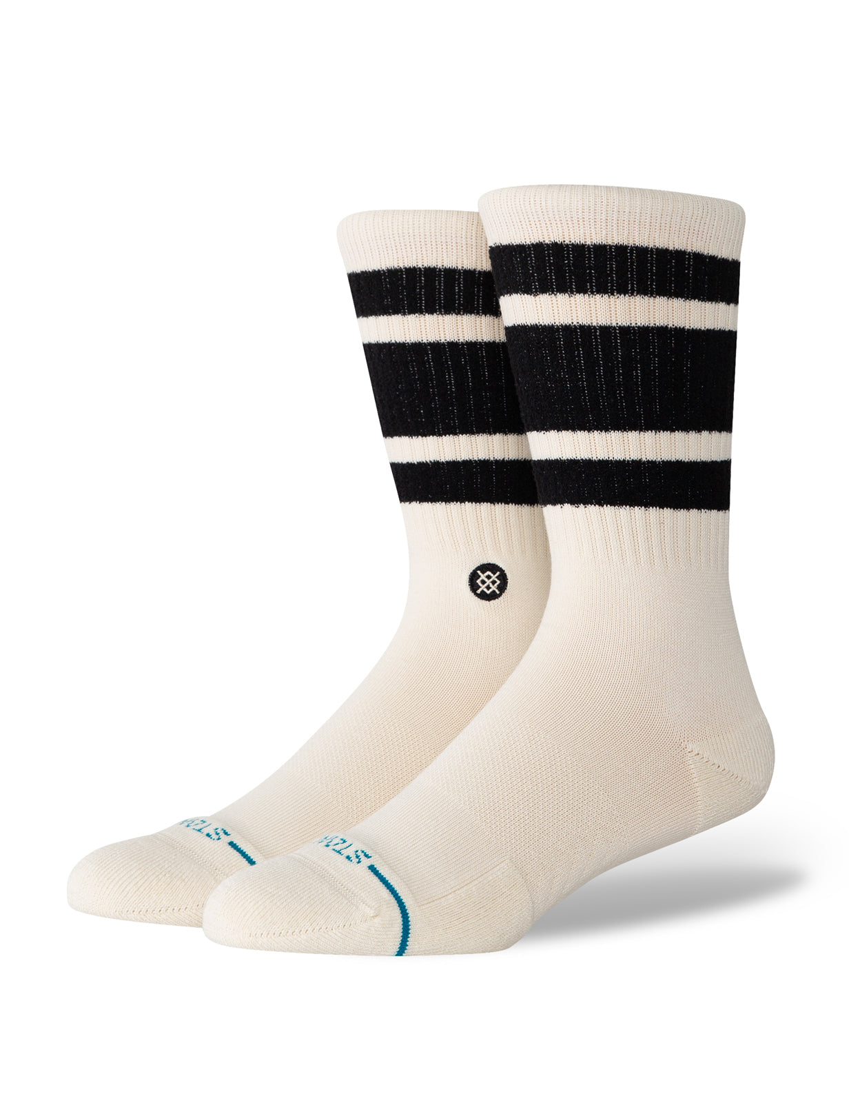 Stance Boyd Cozy Crew Socks in Black/White