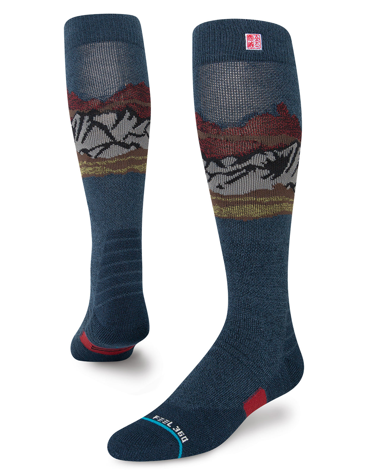 Stance Chin Valley Jimmy Chin Snow Socks in Blue