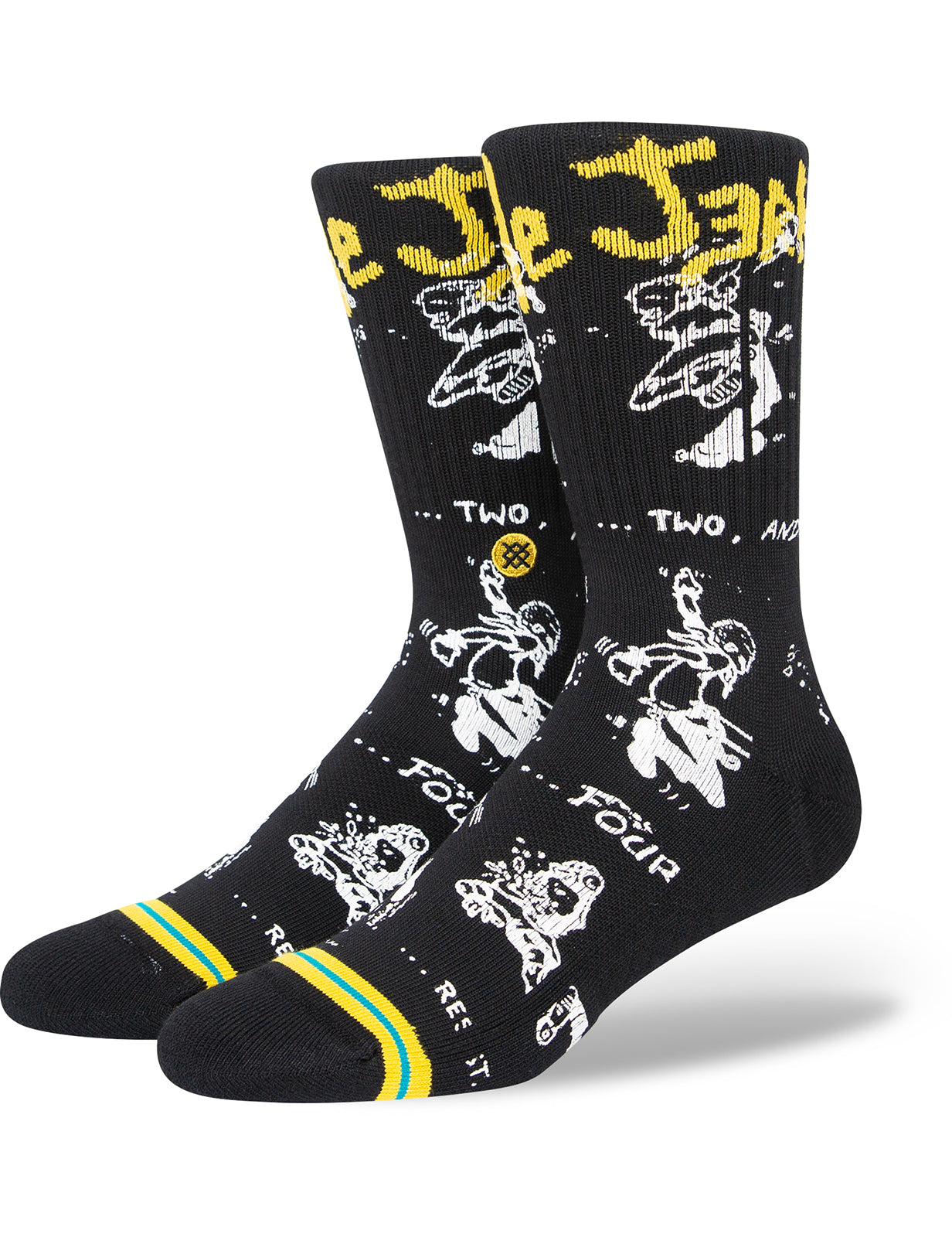 Stance „Circle Jerks“ Crew-Socken „Circle Jerks“ in Gelb