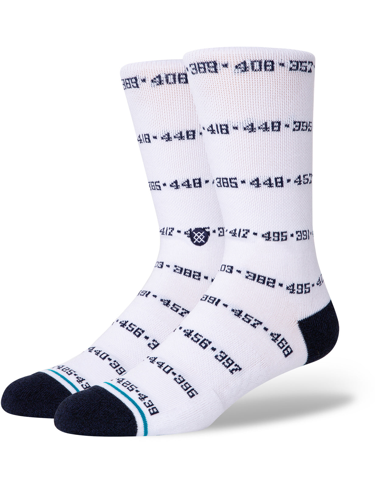 Stance Dingers Aaron Judge Crew Socks in White