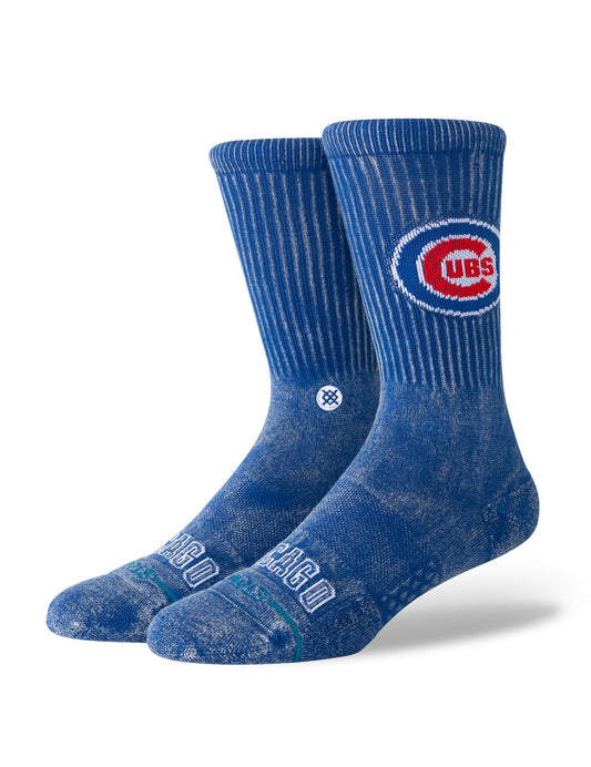 Stance Fade Chicago Cubs MLB Crew Socks in Blue