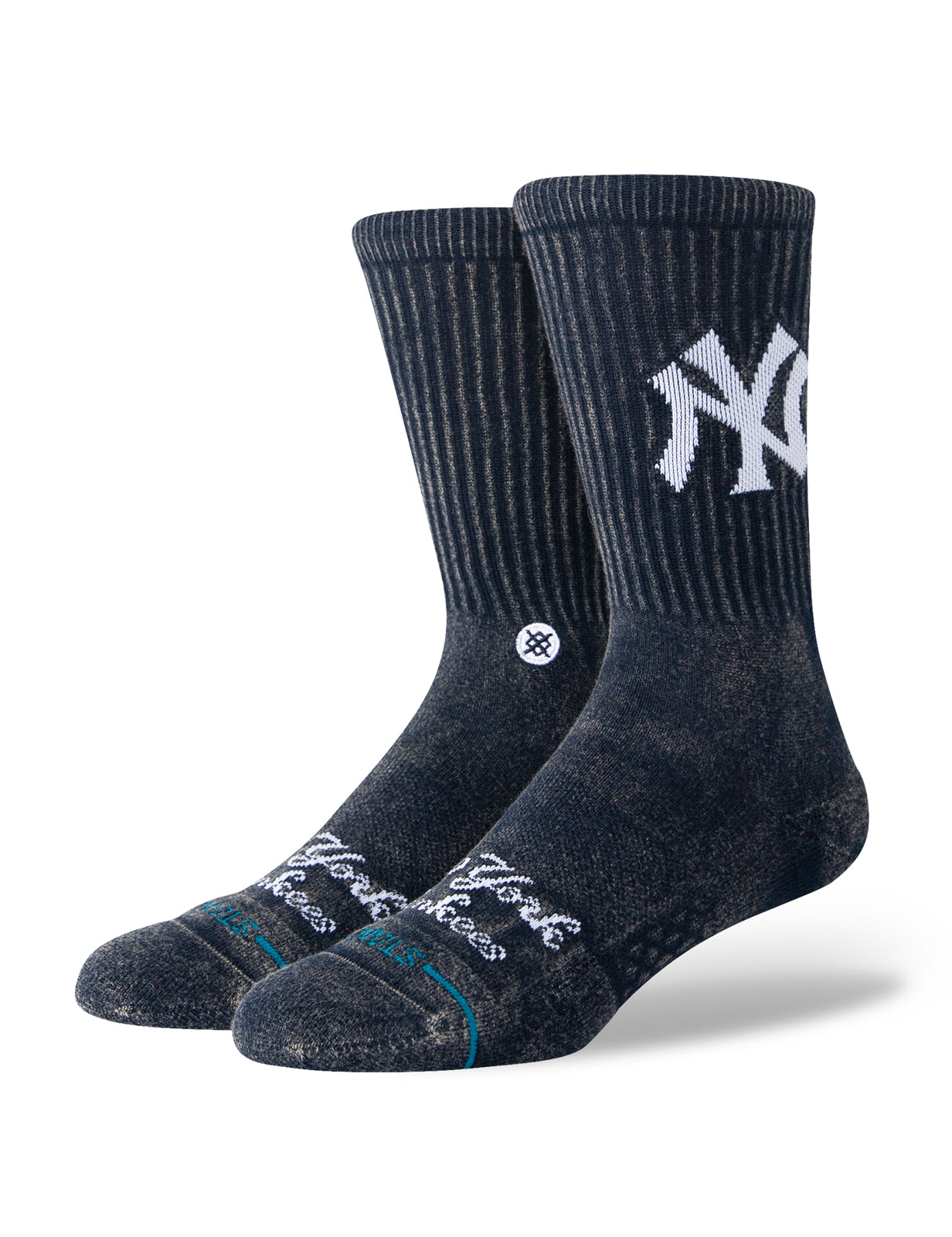 Stance Fade New York Yankees MLB Crew Socks in Navy