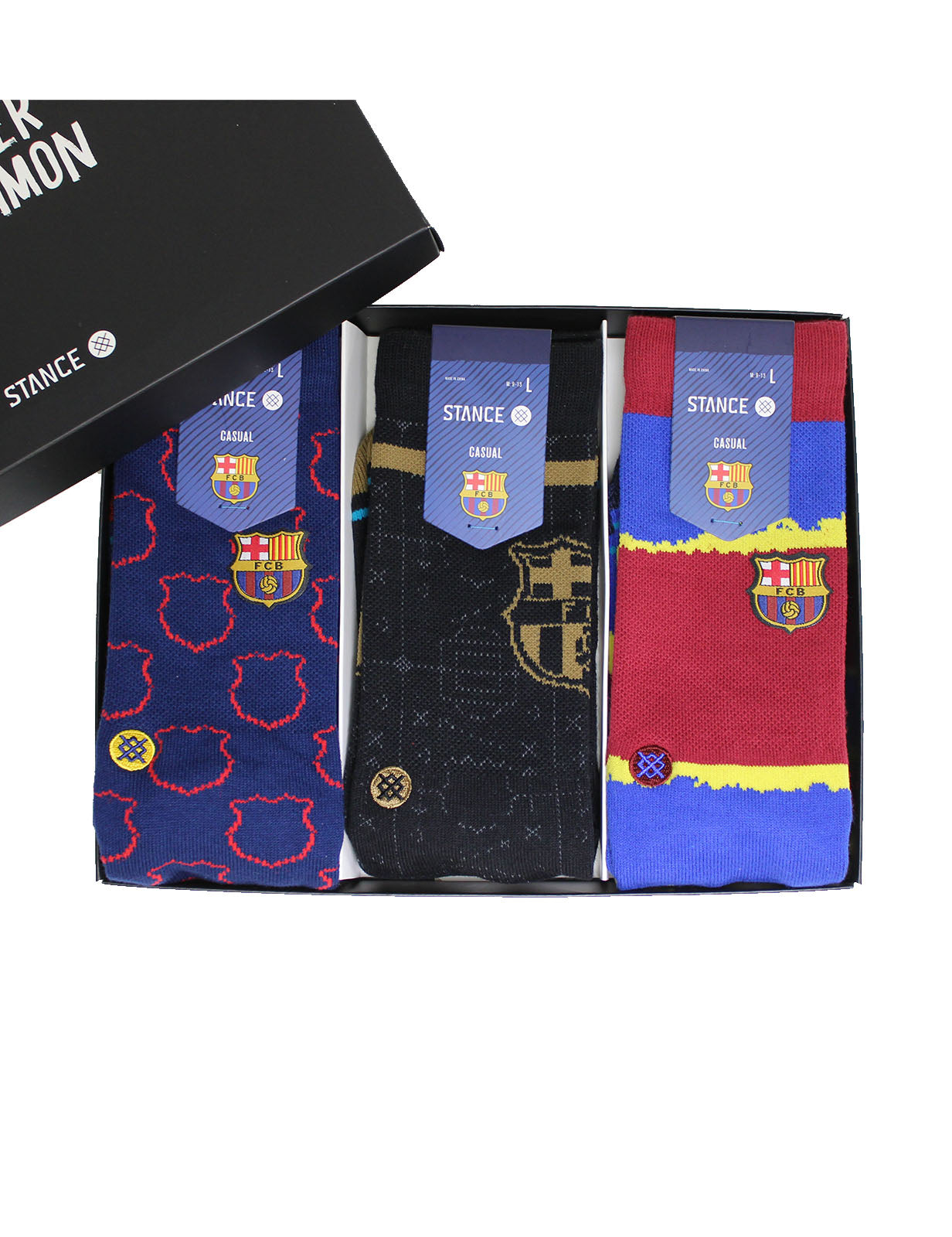 Stance Gift Box FC Barcelona Crew Socks in Multi