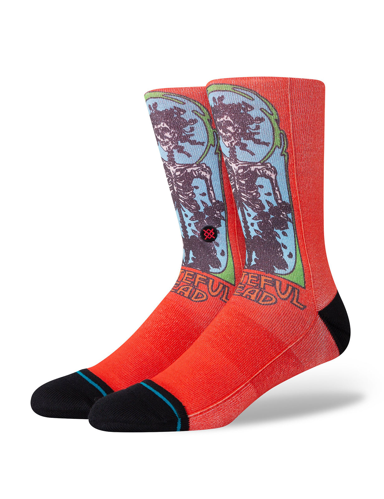 Stance Ful Grateful Dead Crew Socks in Washed Black