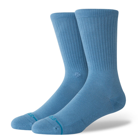 Stance Icon Crew Socks in Blue Steel