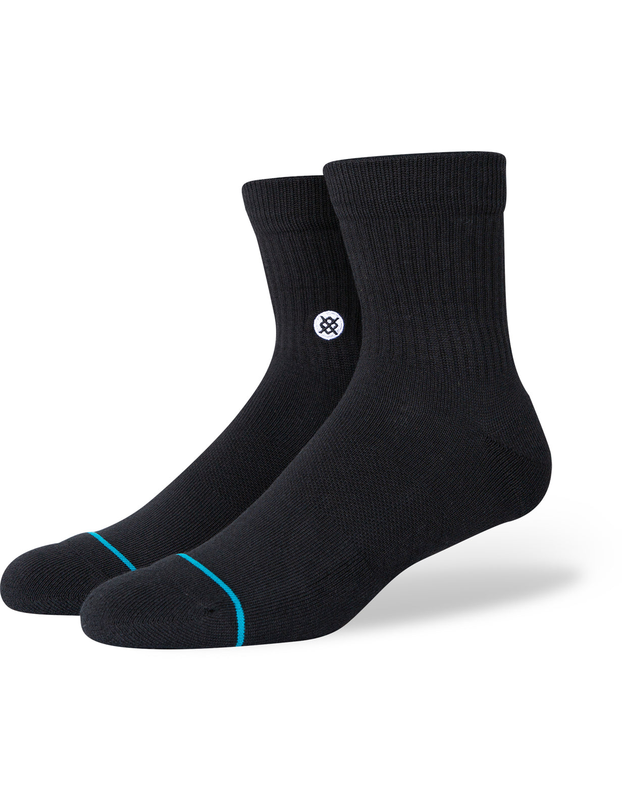 Stance Icon Qtr Ankle Socks in Black