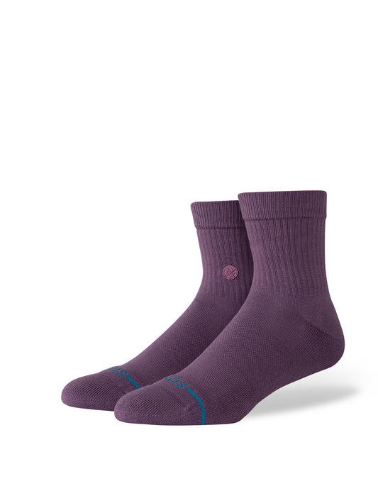 Stance Icon Quarter Ankle Socks in Grape