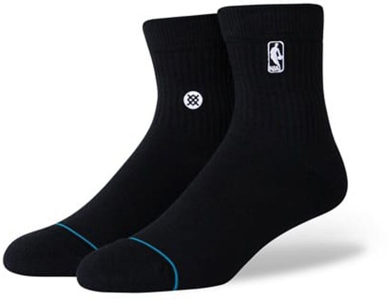 Stance Logoman Qtr NBA Ankle Socks in Black