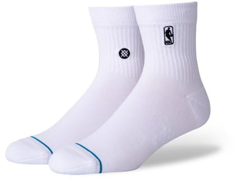 Stance Logoman Qtr NBA Ankle Socks in White