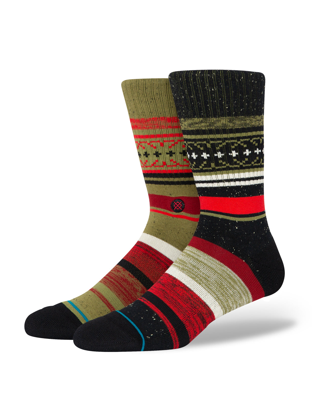 Stance „Merry Merry Christmas“-Crew-Socken in Rot