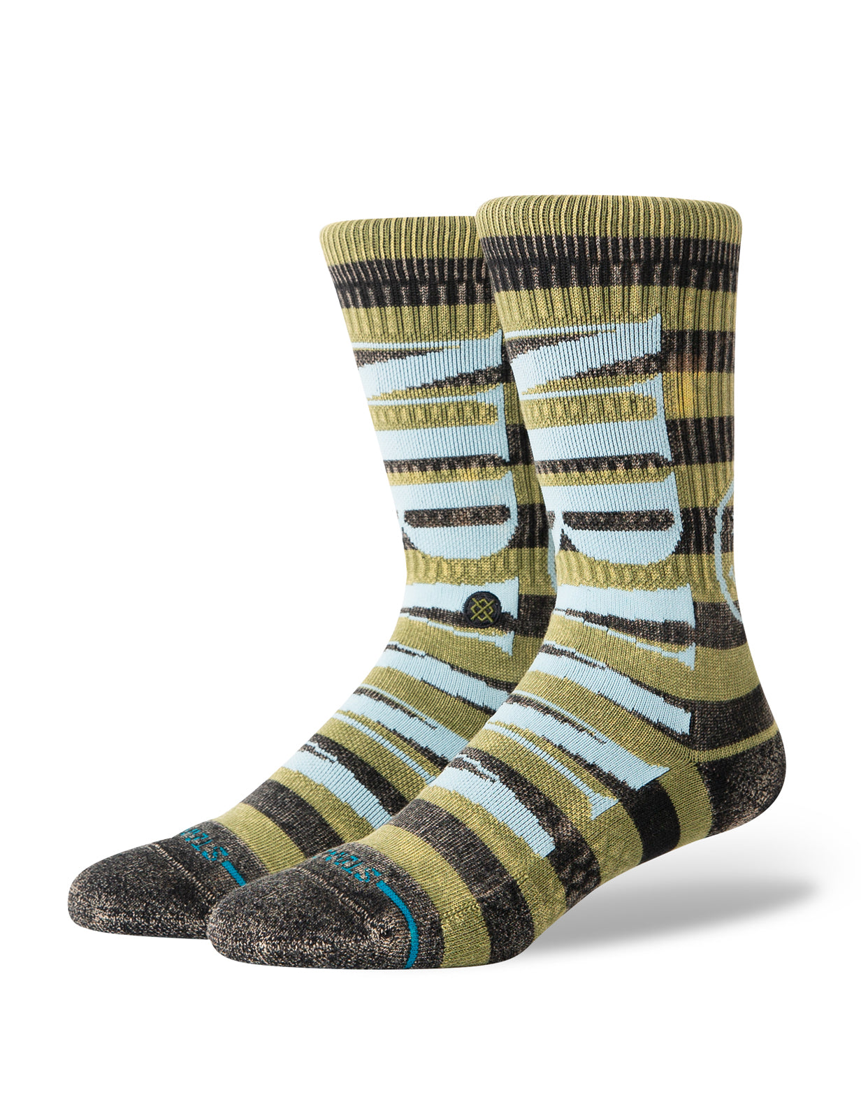 Stance Nirvana Crew Socks in Green