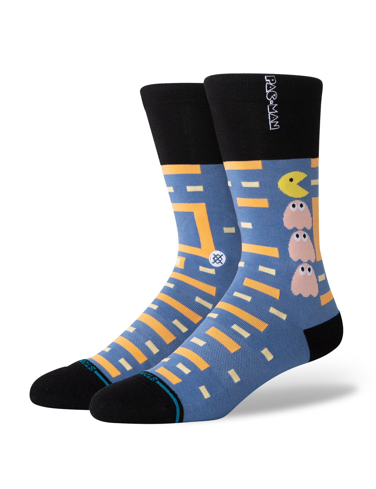 Chaussettes Power Pellet Pac-Man Crew de Stance en bleu