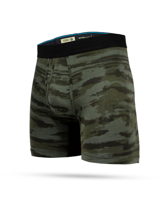 Stance Ramp Camo Boxer Briefs in Army Green